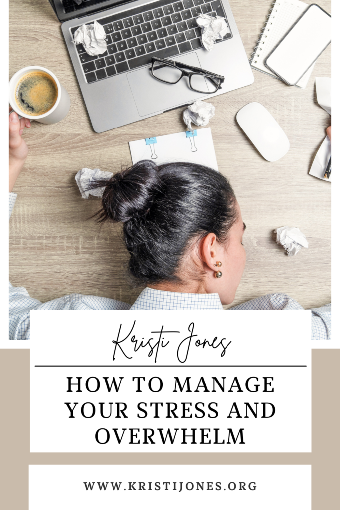 Woman sleeping  at her desk 
The Kristi Jones Podcast: How to manage your stress and overwhelm