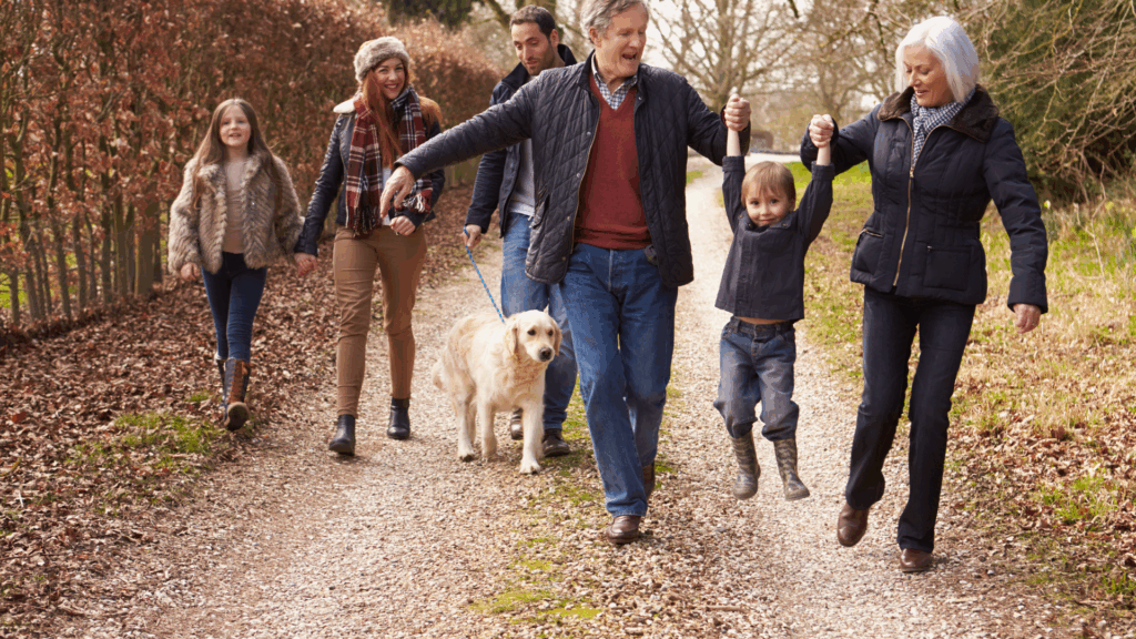 Happy  family walking in the woods together, Success isn't the whole story and Why Fulfillment can't wait, The Kristi Jones Show 
Podcast