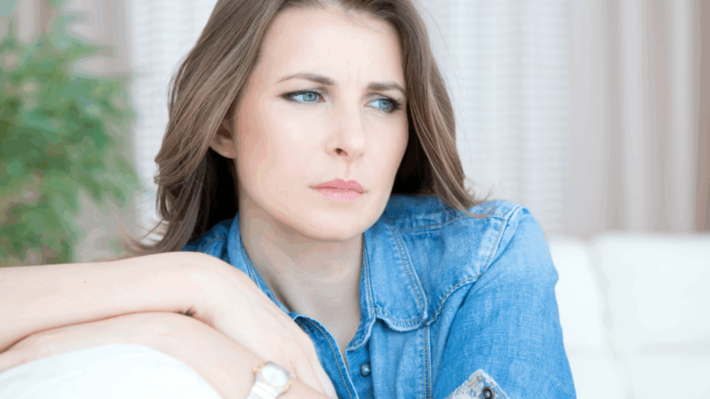 Woman looking unfulfilled; Success isn't the whole story and Why Fulfillment can't wait, The Kristi Jones Show 
Podcast