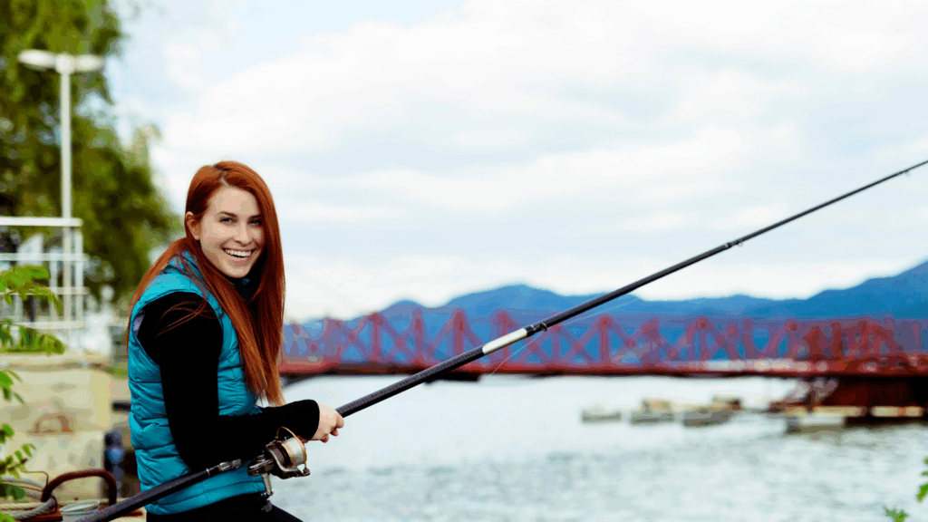 Woman fishing and looking fulfilled, Success Isn’t the Problem: Here’s What’s Missing, The Kristi Jones Show Podcast